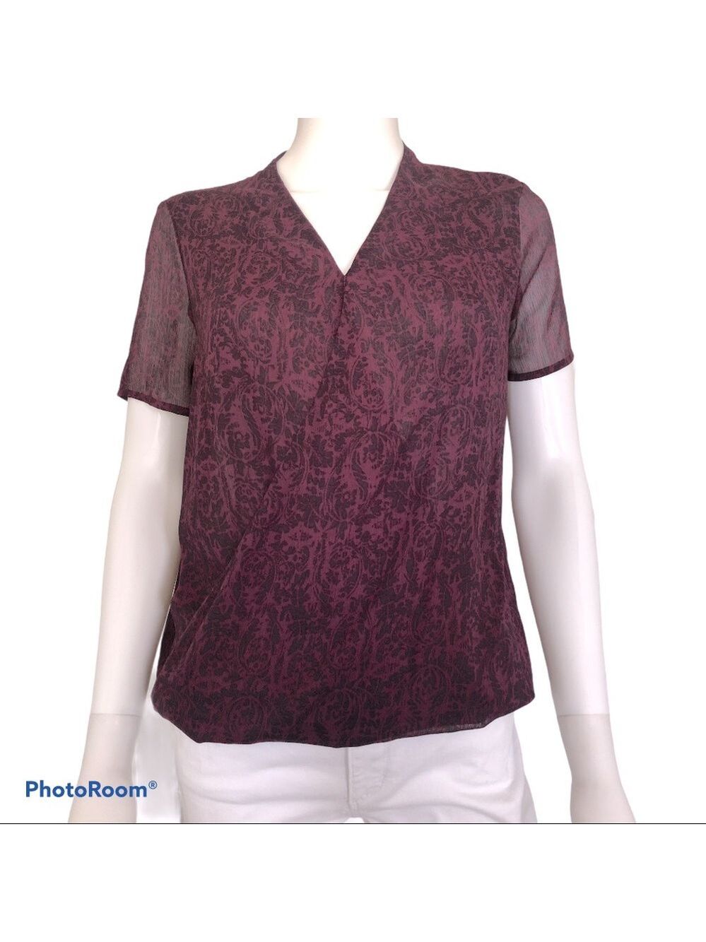 $5 SALE Banana Republic Short Sleeve Wrap Front Size XS